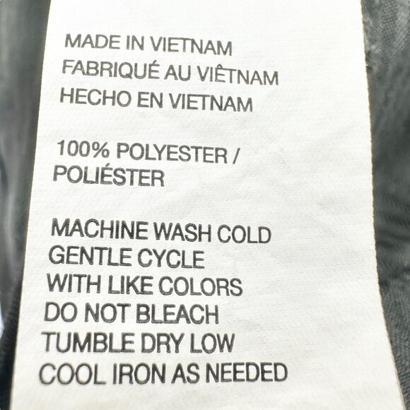 Van Heusen Mens Gray Pinstripe Dress Pants 40x30 Flat Front - Picture 6 of 9